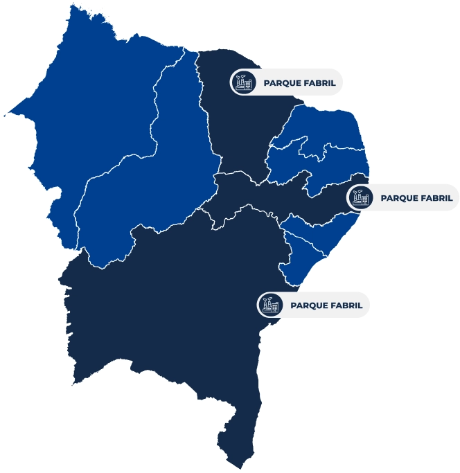 ATENDIMENTO EM TODO O NORDESTE